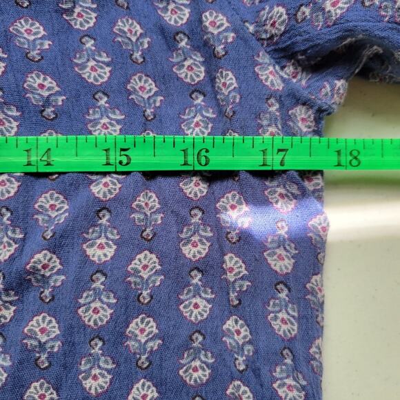 American Eagle Floral Tiered Boho Top womens Prairie Popover Lightweight Size XS - Picture 4 of 6